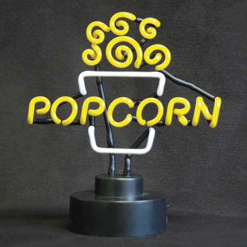 Neon Popper Topper Popcorn Sign